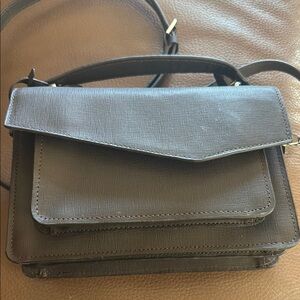 Botkier Black Textured Leather Crossbody Bag